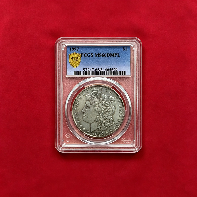 1897-P PCGS MS66 Morgan 90% Silver Key Date Coin