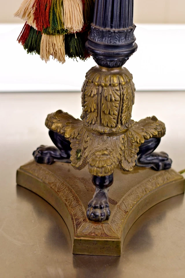 Antique Bronze Lamp, Circa 1920 - Image 2 of 4