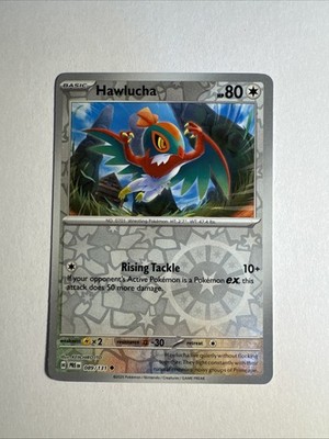 1x Prismatic Evolutions Pokémon Hawlucha Reverse Holo Englisch NM/M