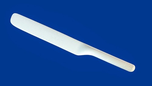 "Espátula de plástico para glasear pasteles IKEA cuchillo servidor congelador para servir blanco 15"" de largo" - Imagen 1 de 4