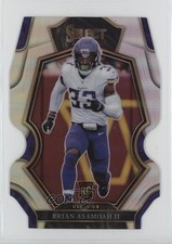 2022 Panini Select Premier Level Silver Prizm Die-Cut Brian Asamoah II #165 1e19