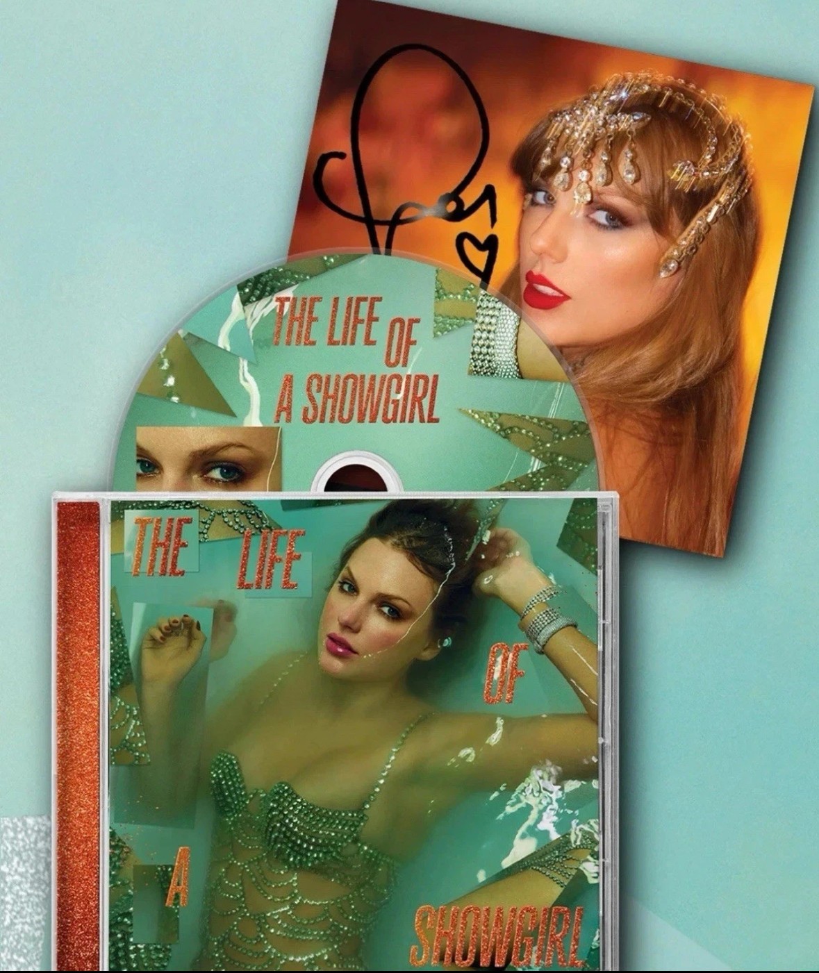 The Life of a Showgirl CD + Hand Signed Photo 1 - Factory Sealed📦