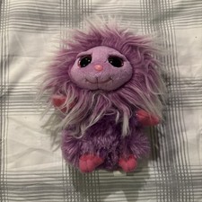 NWT Ty Frizzys Zwippy 7" Plush Stuffed Monster Toy Sparkle Big Eyes Purple NEW