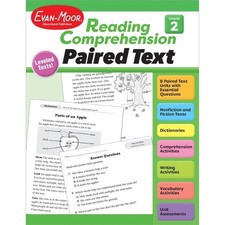 Reading Comprehension, Paired Text, Grade 2 by Evan-Moor Educational Publishers