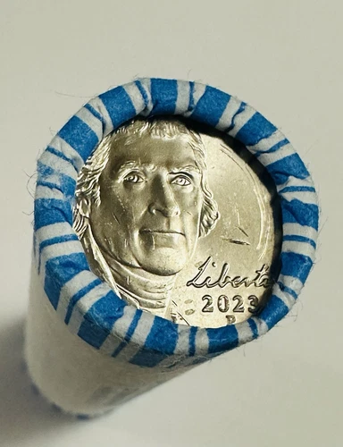 2023 P JEFFERSON NICKEL 40 COIN ORIGINAL BANK ROLL CH BU #05