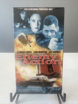 Enemy Action VHS Tape C. Thomas Howell Lisa Thornhill Louis Mandylor Screener