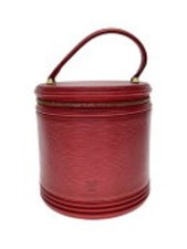LOUIS VUITTON Epi Cannes Red M48037 Vanity Hand Bag Authentic Used