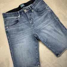 JAG Jean Shorts Women's 12/11 Cecilia Bermuda Stretch Whiskered Rinse Wash Denim