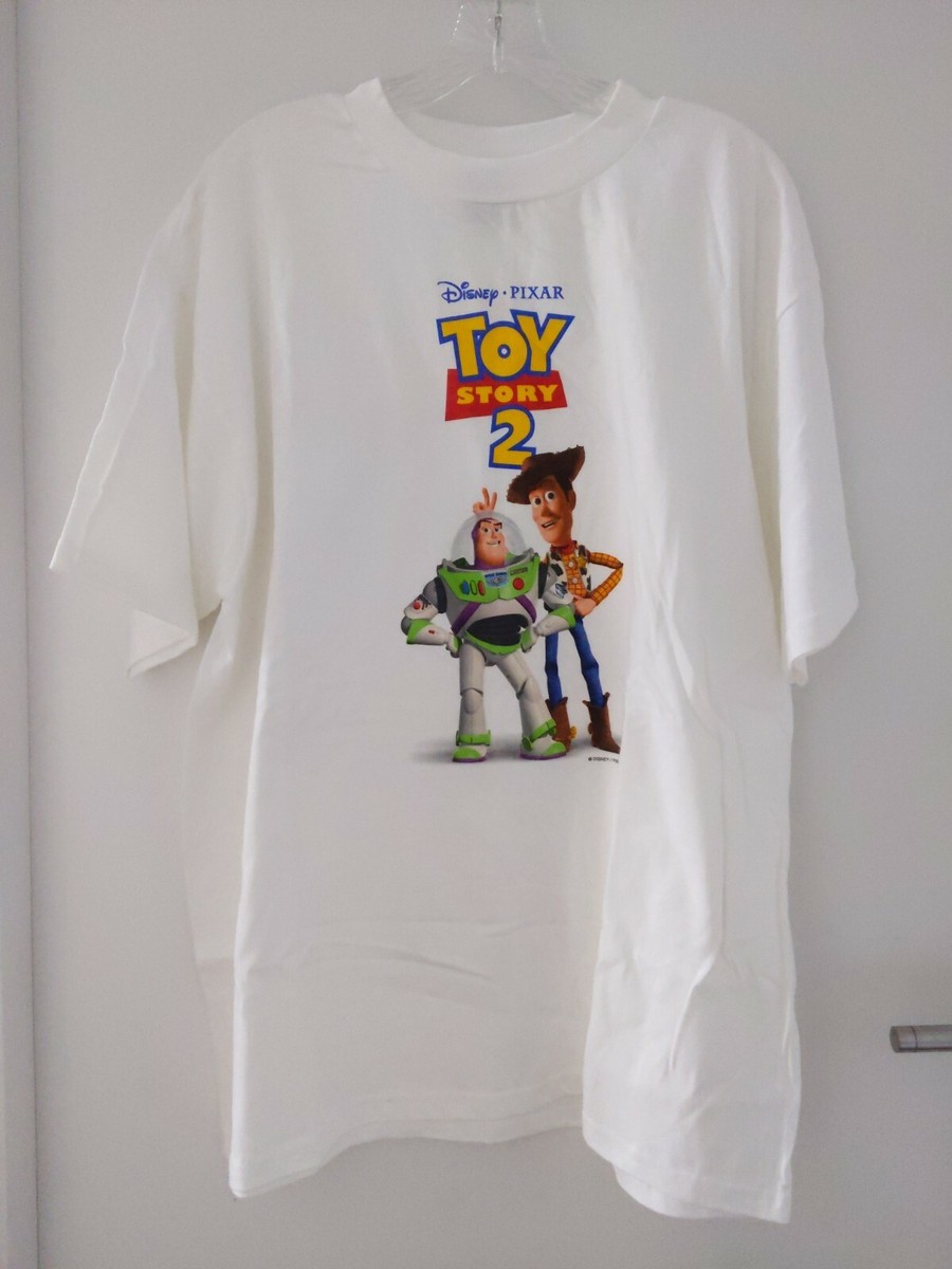 TOY STORY 2 1999 Movie Promo T-Shirt Disney PIXAR sz XL | eBay