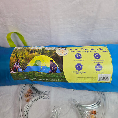 FIREFLY Youth Camping Tent 72'' x 72'' x 44'' Center Height