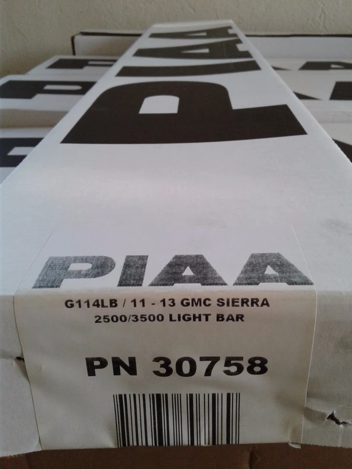 Barra de parachoques negra PIAA para GMC Sierra 2500 3500 HD 2011-2014 Foto 4 de 4