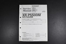 Pioneer XR-P5500M XR-P4500M Service Manual - Genuine Original