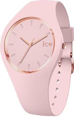 Armbanduhr Ice Watch glam pastel Pink Damen Silikonarmband ohne OVP SEHR GUT - Afbeelding 1 van 6