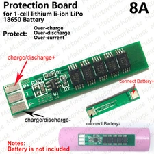8A PCB Protection Circuit Board for 3.7V 18650 Li-ion 1S lithium LiPo Battery