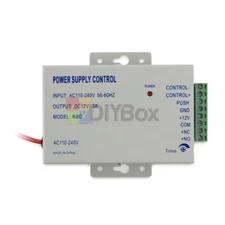 AC 110-240V IN to DC 12V 3A Power Supply Door Access Control For Intercom System
