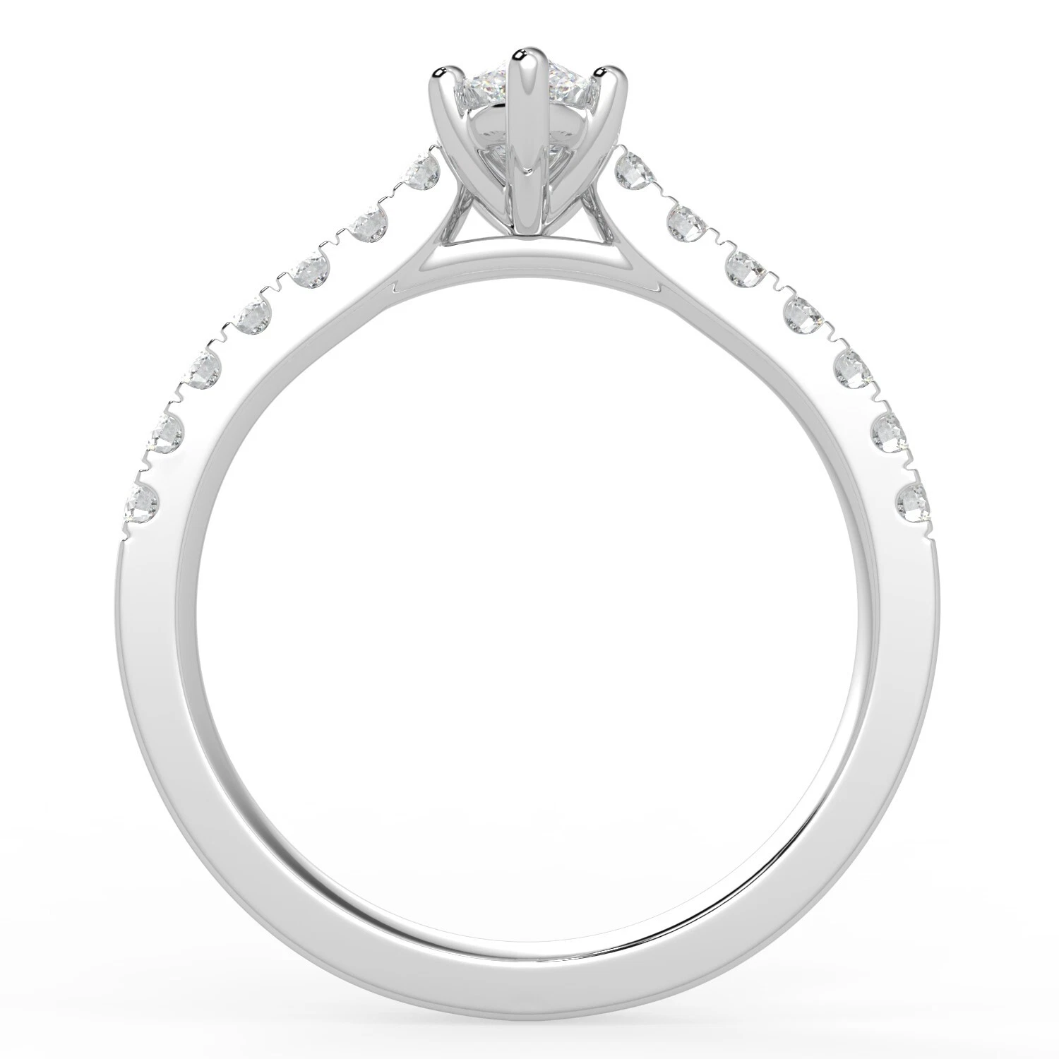 1.00 Ct Marquise Cut IGI Certified Lab Grown Diamond Wedding Ring 14k Gold image-2
