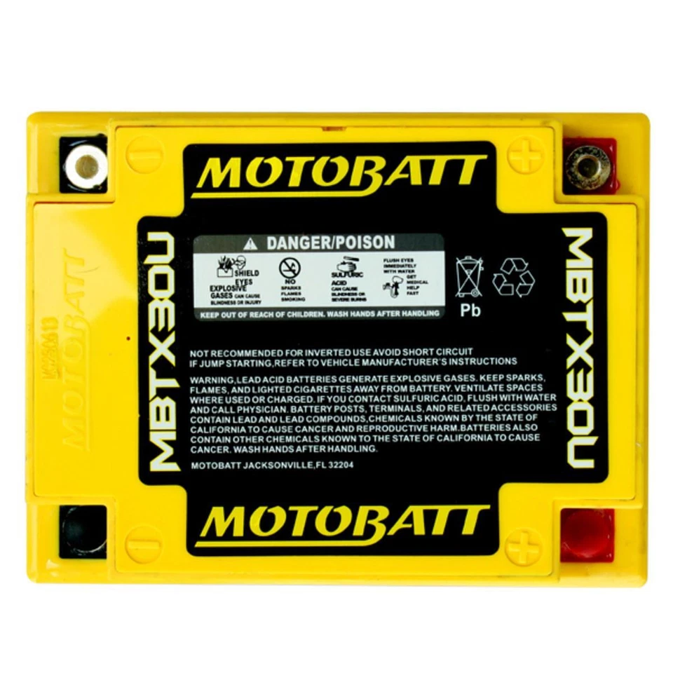Motobatt Battery for Harley Davidson TOUR 1580 STREET GLIDE FLHX-I 2007-2011 AGM - Image 4 of 4