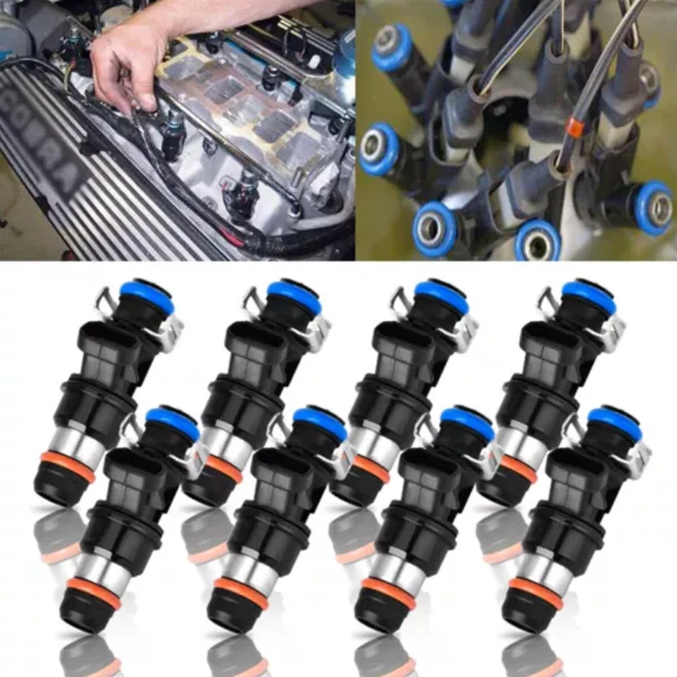 8Pack Original Fuel Injectors For 99-07 Chevy Silverado 4.8L 5.3L 6.0L 25317628 Foto 3 de 4