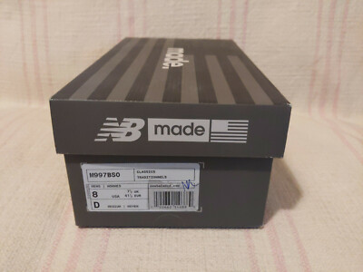 New Balance M997BSO 997 Made in the USA BLACK BISON White Leather