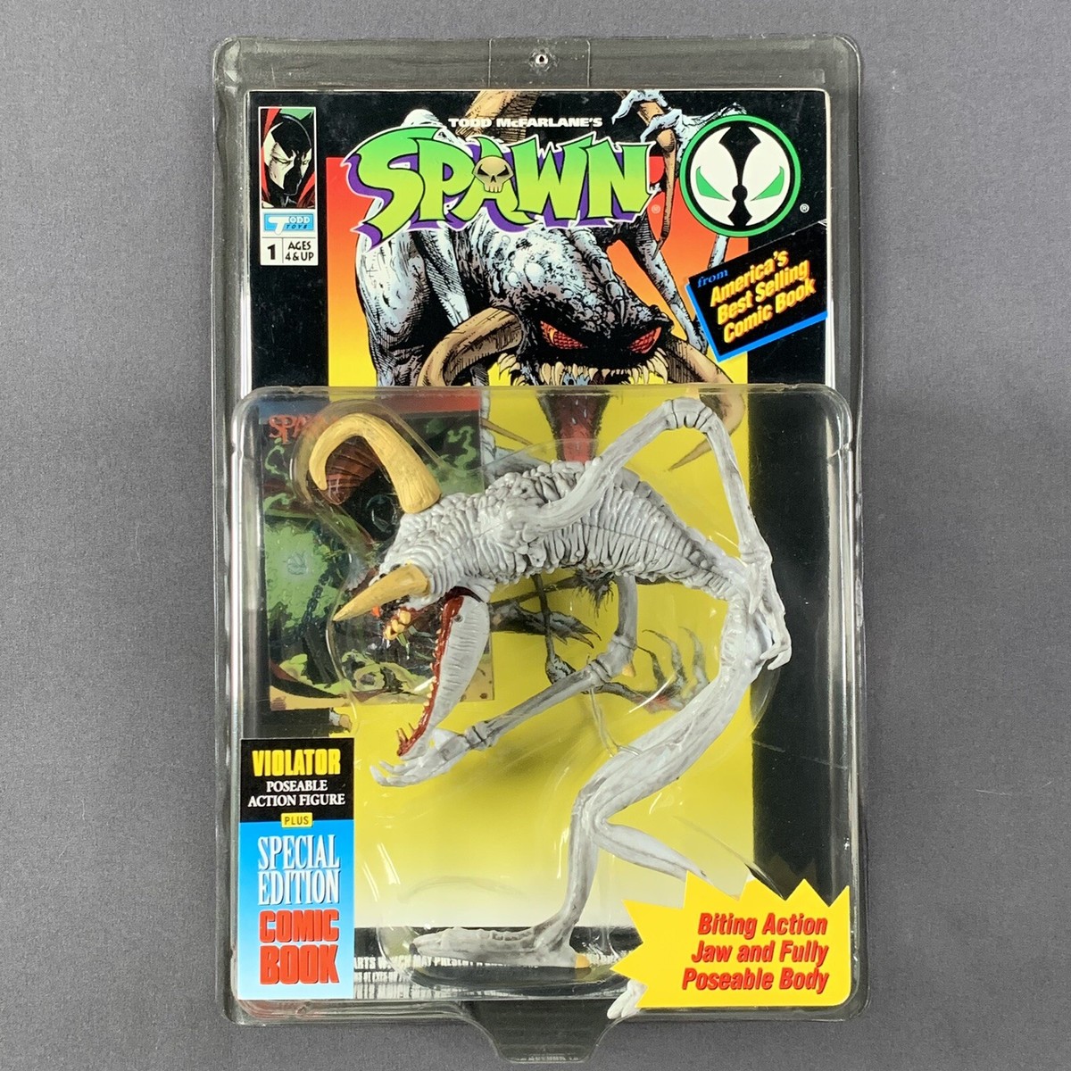 バイオレーター 初期 クローム Jフック Spawn Violator スポーン Violator SPAWN Wave 1 J-Hook Chrome Card 🔥1st Release