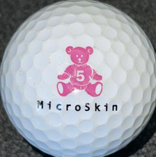 Microskin Pink Bear Logo Golf Ball BG-10-AS - 1ct one