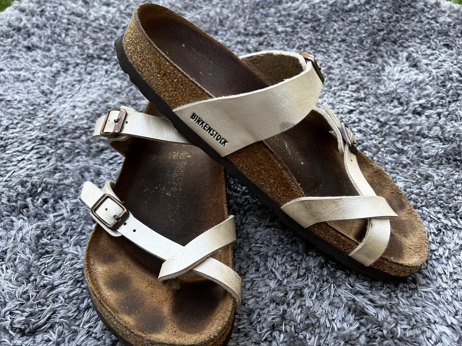 Birkenstock Mayari Womens Pearl Toe Loop Sandals … - image 1