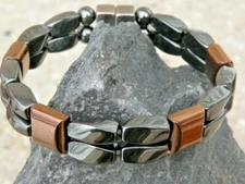 3x Power Magnetic Therapy Arthritis Hematite Bracelet Necklace Anklet Strong