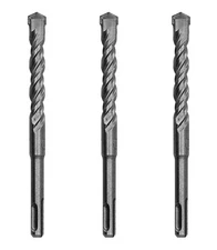 SDS-Plus Rotary Hammer Drill Bit 3Pc 9/16"x8" Carbide Tip Drill Masonry Cocnrete