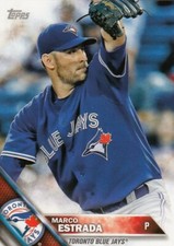 Lot of (10) 2016 Topps Mini MARCO ESTRADA Card LOT SP/1000 #466 Blue Jays