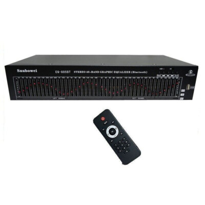 885BT 220V 40-band Stereo Graphic EQ Bluetooth Equalizer Audio Receiver + Remote