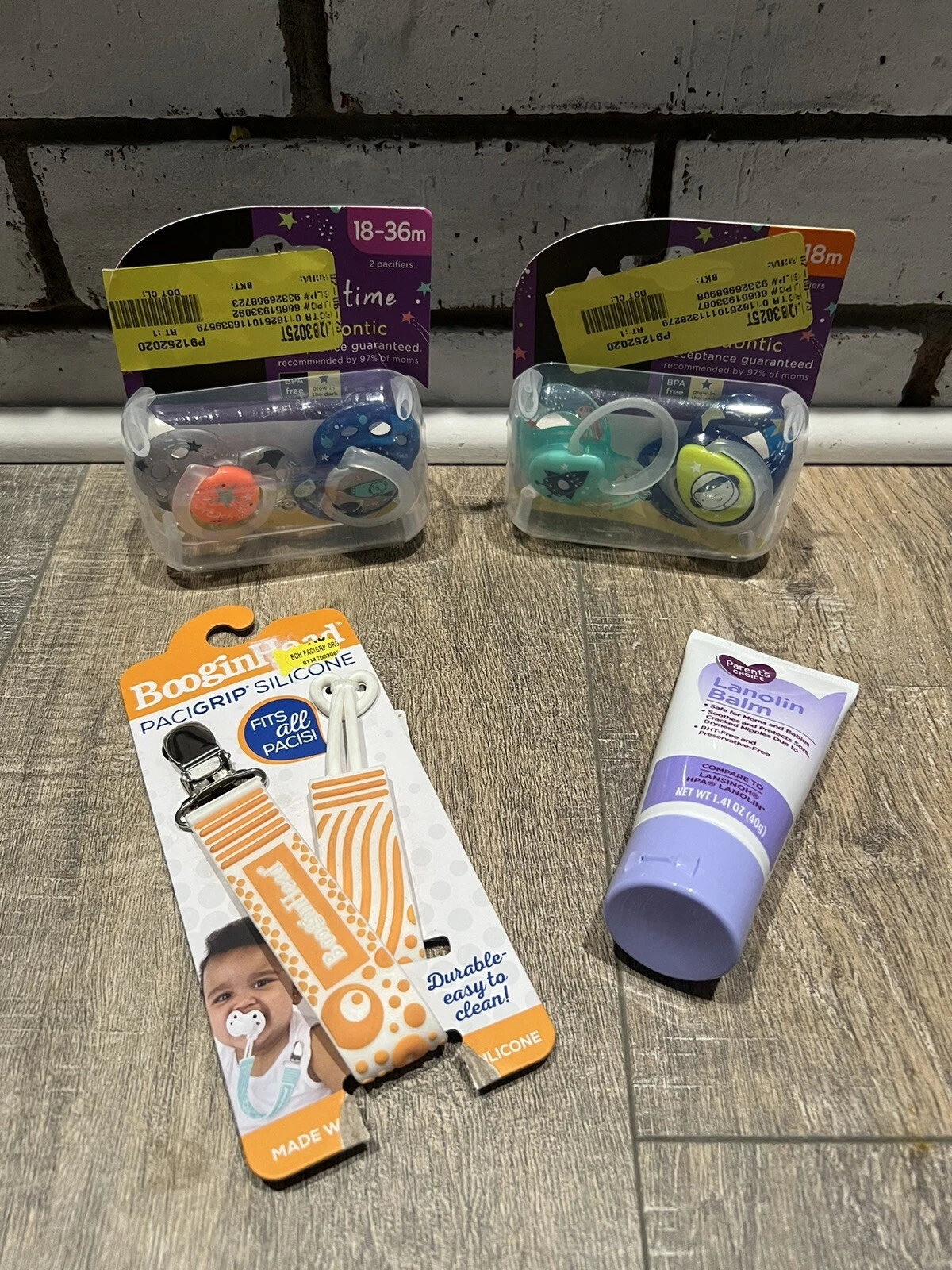 Baby Bundle - Pacifiers - Pacifier Clip - Lanolin Balm - New Baby Gift - NEW