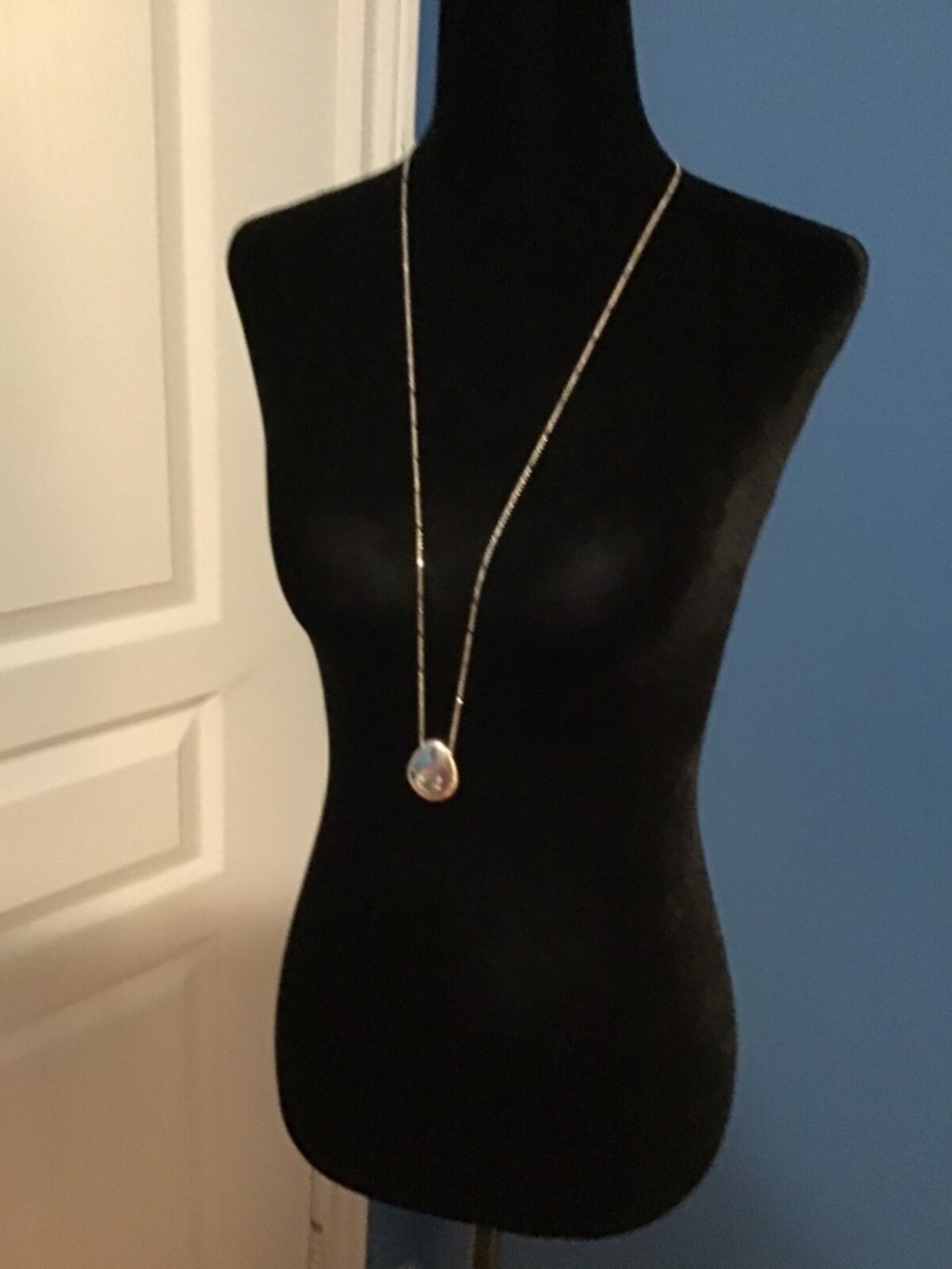 Stella dot Uiani pendant necklace silver tone N86S UK