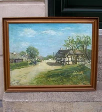 Bernhard-Frederiksen (1883)  Impressionist Landscape from Djursland, Denmark.