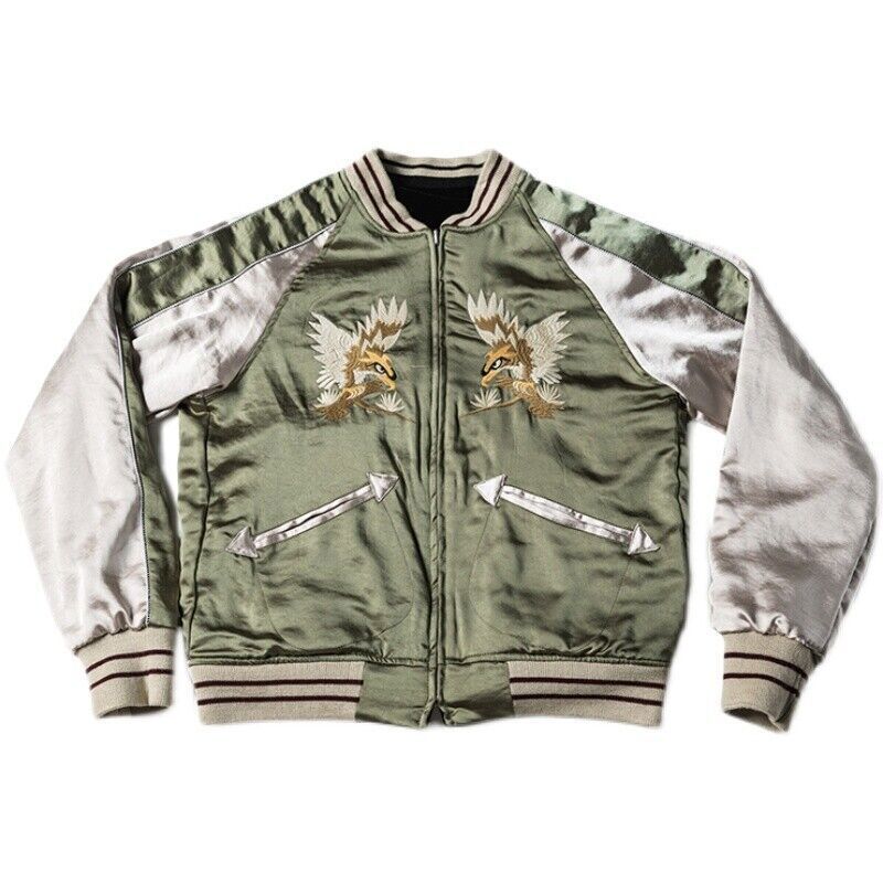 Japan Sukajan Reversible Souvenir Jacket Embroidered Men