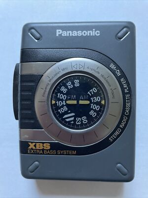 Panasonic RQ-V65 Personal AM/FM Stereo Radio Cassette Player XBS