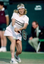 Andrea Jaeger of the USA in action during the Wimbledon Lawn Tenn - Old Photo 2