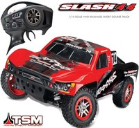 Traxxas 68086-4 1/10 Slash 4x4 Brushless Short Course Truck Tsm 4wd Rtr Red on sale Traxxas 68086-4 1/10 Slash 4x4 Brushless Short Course Truck Tsm 4wd Rtr Red on sale