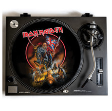 IRON MAIDEN Turntable Slipmat for Vinyl Records 12" DJ Slip Mat heavy metal