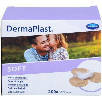 DERMAPLAST SOFT Spots Pflaster rund 22 mm 200 St PZN16600104