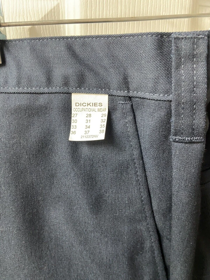 Dickies Occupational Pants Mens 42 X  35 Navy Blue Straight-Fit Cargo Pockets - Image 3 of 4