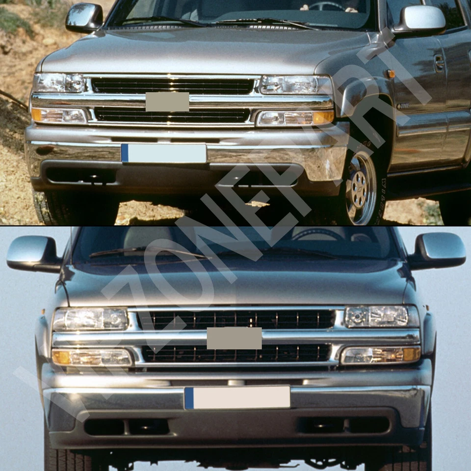 NEW Front Grille Chrome&Black For 99-02 Silverado 1500 / 2000-06 Tahoe Suburban Foto 4 de 4