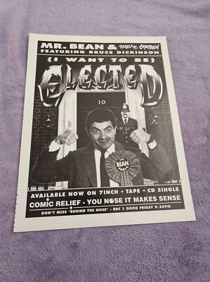 FPOT348 MAGAZINWERBUNG 12X9'' MR BEAN & SMEAR KAMPAGNE: (ICH MÖCHTE) AUSGEWÄHLT