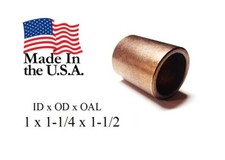 1 pc, 1" x 1-1/4" x 1-1/2" Bronze Bushing, AMERICAN BRONZE - Made In USA