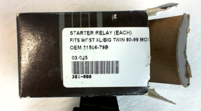 STARTER RELAY FITS MOST XL/BIG TWIN 80-99 OEM 31506-79B | eBay