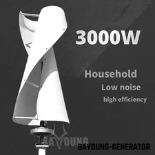 BY Wind Turbine 3000W 48V-220V Vertical Generator Low Noise Wind Turbine
