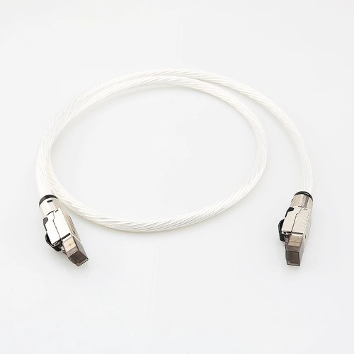 Hi-end OCC Silver Plated HiFi Audio Ethernet Cable High-speed Cat8 Network Cable - 第 1/7 張圖片