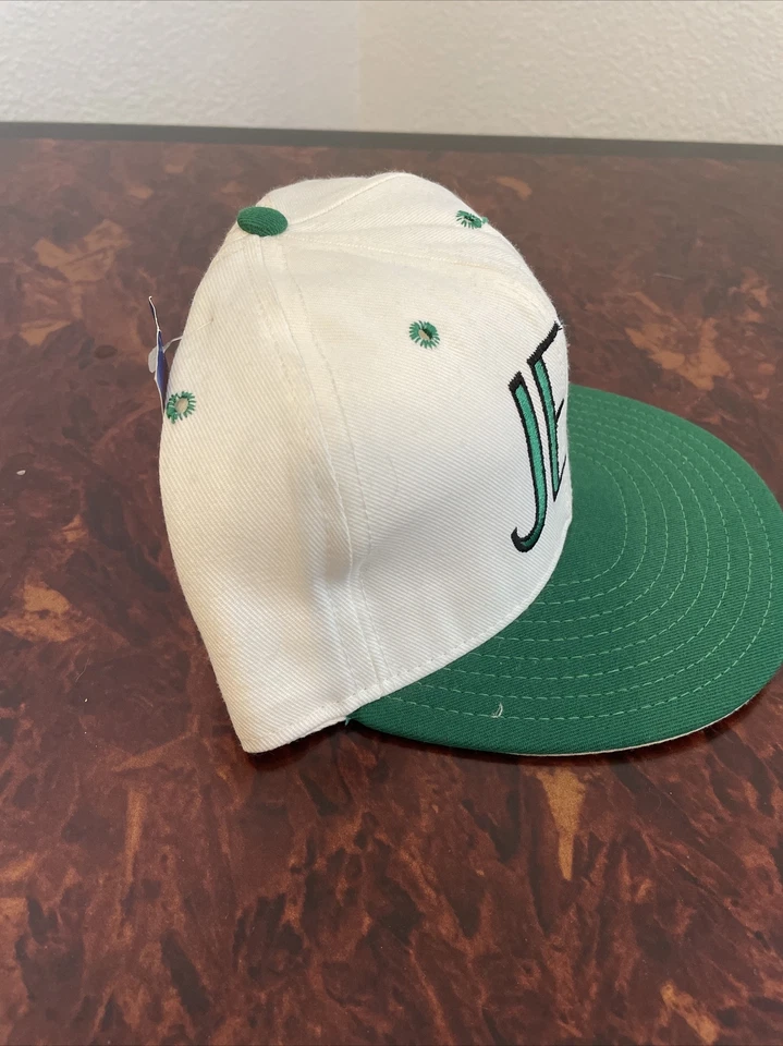 Sombrero ajustado vintage Annco doble logotipo New York Jets blanco verde EE. UU. Foto 2 de 4