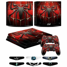 Red Spider Vinyl Skin Decal Sticker Set For PS4 PRO PlayStation 4 PRO Controller