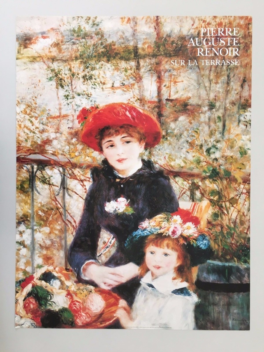 RENOIR,'SUR LA TERRASSE' AUTHENTIC 1990 PRINT | eBay
