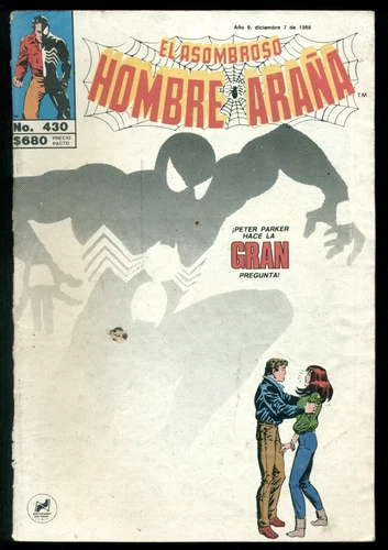 EL HOMBRE ARAÑA #430 La Gran Pregunta, Spider-Man Comic 48 páginas 1988